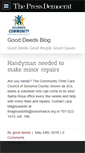 Mobile Screenshot of gooddeeds.blogs.pressdemocrat.com
